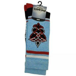 Disney Kingdom Hearts Crew Socks Adult Size 10-13 Multicolor Graphic Logo Unisex
